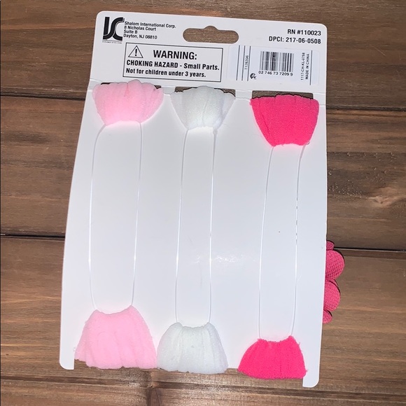 3 pack stretchable baby headbands w/bow - Picture 2 of 2